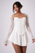 ELENA LACE DRESS - WHITE
