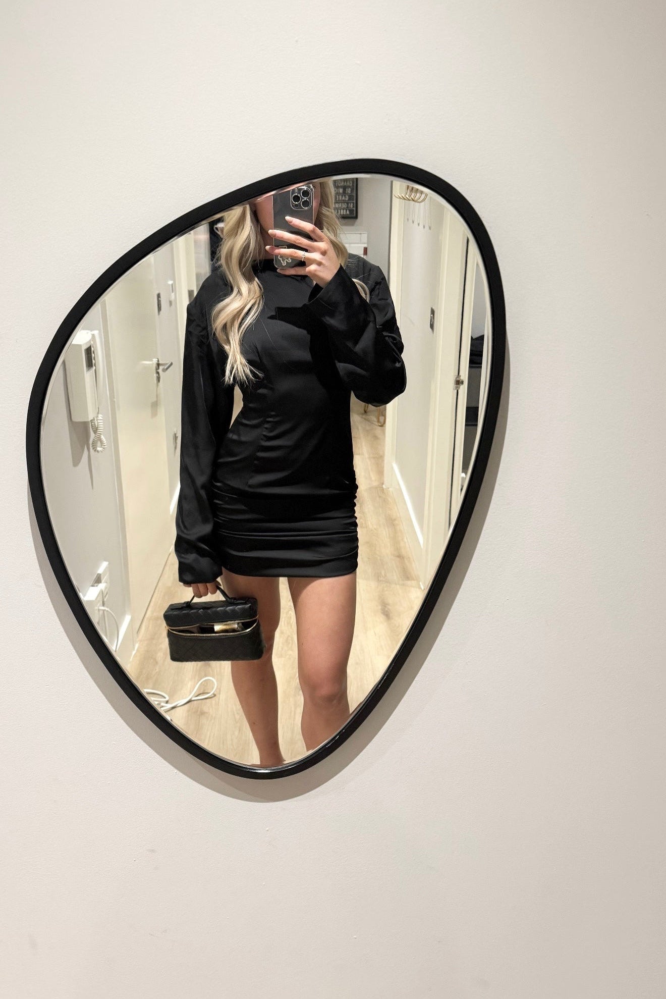 SOPHIE STRUCTURED DRESS- BLACK